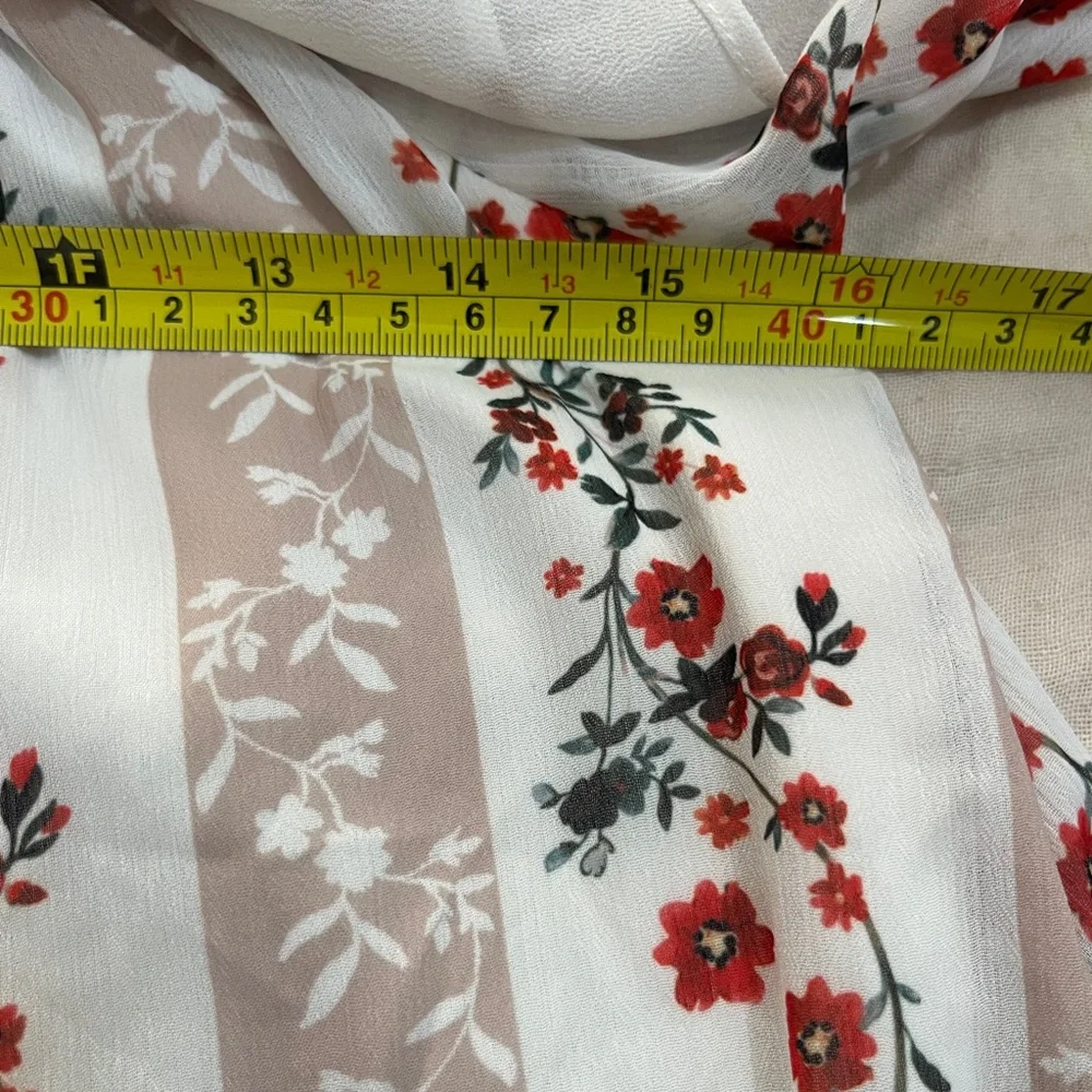 Endless Rose Tunic Blouse Size Small Multicolored Floral Peasant Prairie Cottage - Picture 9 of 13